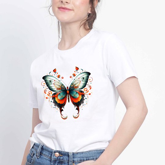 Butter Fly women T-shirt